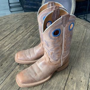 justin men's bent rail square toe western boots